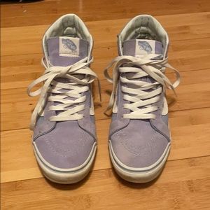 Baby Blue Vans High Tops Sz 9. Woman’s.